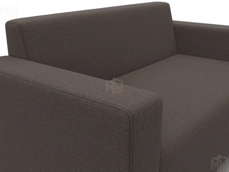Диван прямой Лига-093 ( Амур 05 коричневый )