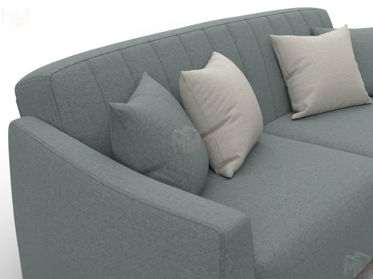 Диван-книжка Лига-095 НПБ ( Амур 07 серый )