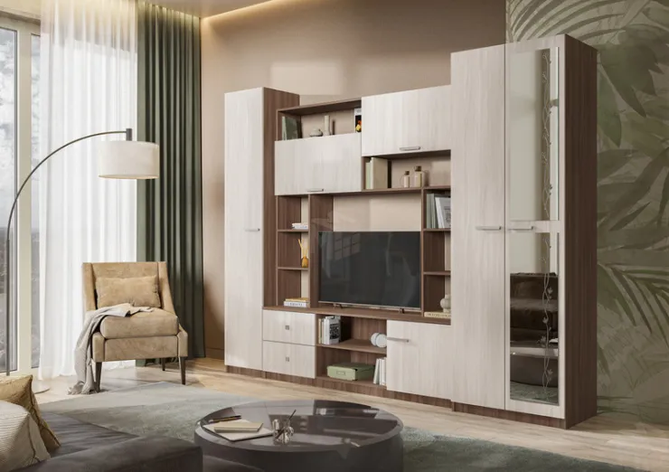 Гостиная Марта-М шимо темный - шимо светлый