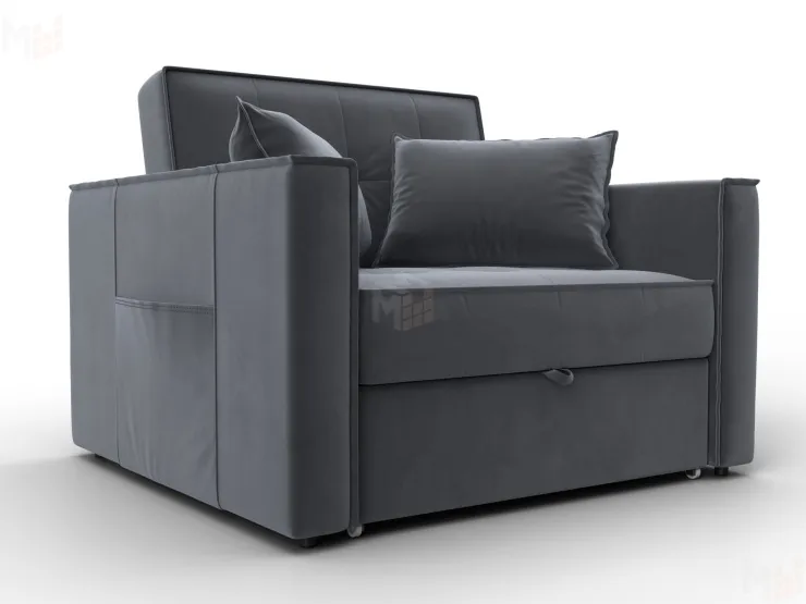 Кресло-кровать Лига-104 (80) ( SEVEN 17 серый )