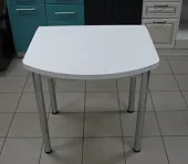 Стол Евро поворотно-раскладной с ящиком 780*680 (белый) ножки хром Стол Евро поворотно-раскладной с ящиком 780*680 (белый) ножки хром