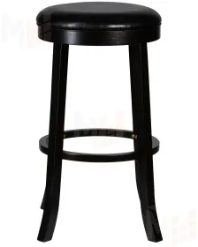 Круглый барный табурет DOBRIN BOB BAR (капучино, черный)
