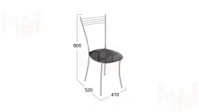 Стул Хлоя-М СРП-087С Эмаль Бриллиант, Коричневый Santorini 0429