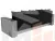 Диван прямой Дубай Лайт полки слева ( Черный\Белый )