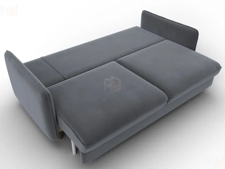 Диван прямой Лига-064 НПБ ( SEVEN 17 серый )