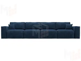 Диван прямой Лига-081 НПБ МегаЛонг ( BRUT 11 синий )