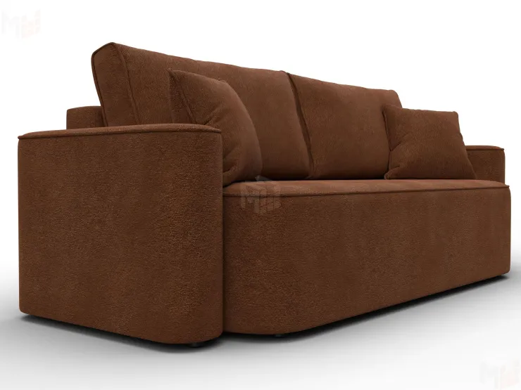 Диван прямой Лига-118 НПБ ( LAIM 14 терракотовый )