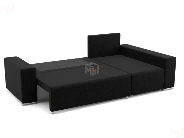 Угловой диван-кровать Маркиз Черный