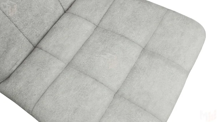 Стул Аспен К3 Белый матовый, Велюр Duna Silver