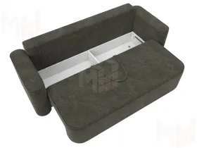 Диван прямой Лига-118 НПБ ( LAIM 10 темно-коричневый )