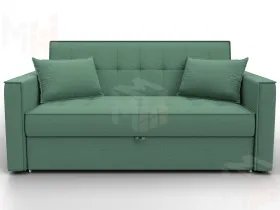 Диван прямой Лига-104 (140) ( Амур 11 зеленый )