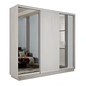 Шкаф-купе Экспресс трио 2 зеркала 1800 (Ясень Анкор светлый)