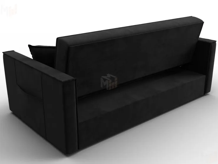 Диван прямой Лига-104 (160) ( SEVEN 35 черный )