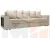 Диван прямой Дубай Лайт полки слева ( Бежевый )