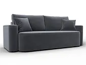 Диван прямой Лига-118 НПБ ( SEVEN 17 серый )