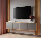 Тумба ТВ Парус-11 дуб крафт золотой/графит серый Тумба ТВ Парус-11 дуб крафт золотой/графит серый