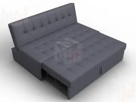 Диван прямой Лига-107 (160) ( GRIFON 15 серый )