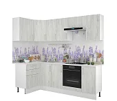 Кухня Европа угловая 1,2*2,4 Белый крафт