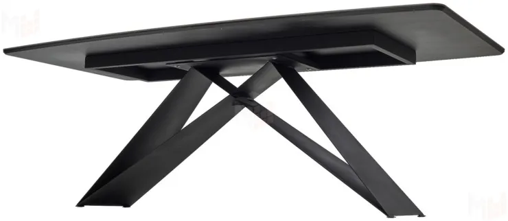 Стол МАРСЕЛЬ 220 REX 757738 Коричнево-серый мрамор / Черный каркас