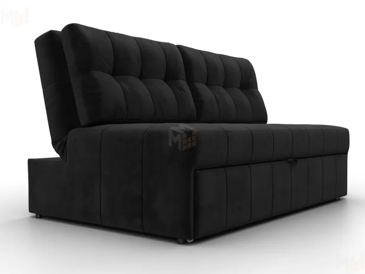 Диван прямой Лига-107 (140) ( SEVEN 35 черный )