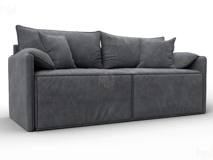 Диван прямой модульный Лига-106 ( BRUT 16 темно-серый )