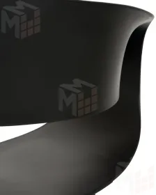 Стул обеденный DOBRIN ALIEN (ножки светлый бук, цвет чёрный (B-03))