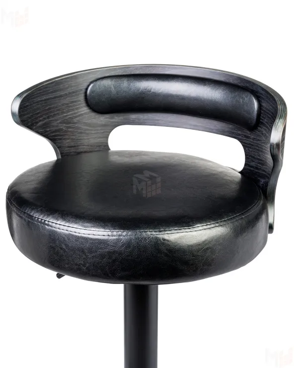 Стул барный DOBRIN FRED BLACK (чёрное дерево, чёрный)