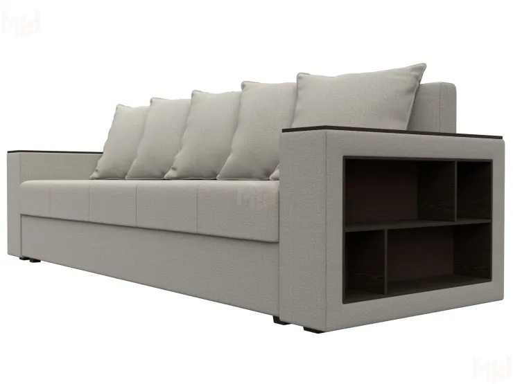 Диван прямой Дубай Лайт полки справа ( Бежевый )