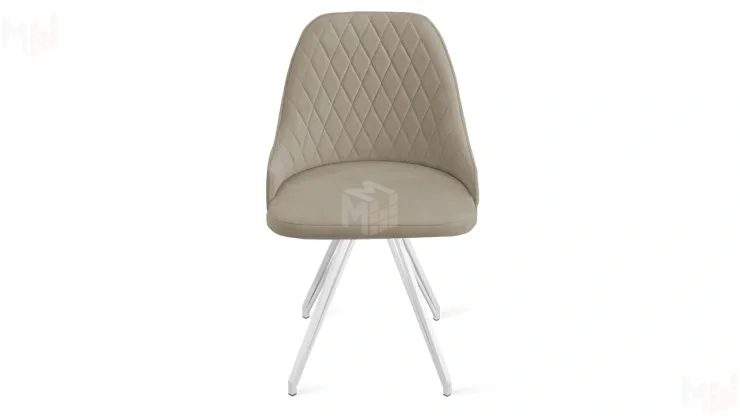 Стул Гранд К4 Белый матовый, Велюр Confetti Smoke