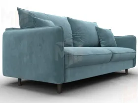 Диван прямой Лига-064 НПБ ( SEVEN 113 бирюзовый )