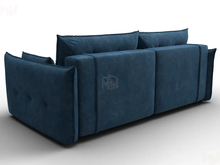 Диван прямой Лига-100 НПБ ( BRUT 11 синий )