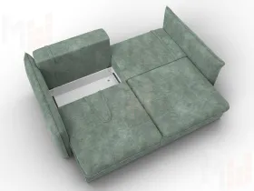 Диван прямой Лига-100 НПБ ( BRUT 08 зеленый )