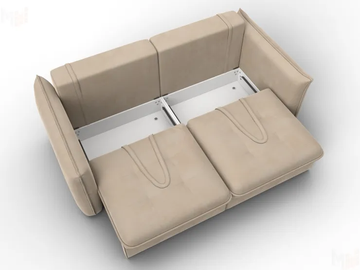 Диван прямой Лига-100 НПБ ( SEVEN 729 бежевый )