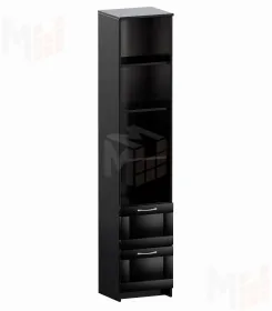 Стеллаж Сириус 2 ящика 39*190 см (венге)