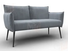 Диван прямой Лига-083 ( велюр TOWER 10 серый )
