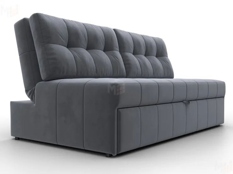 Диван прямой Лига-107 (160) ( SEVEN 17 серый )