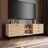 Тумба ТВ Парус-9 белый/крафт золотой Тумба ТВ Парус-9 белый/крафт золотой