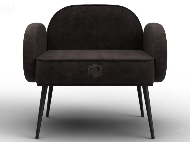 Кресло Лига-086 ( велюр BRUT 17 коричневый )