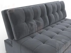 Диван прямой Лига-107 (160) ( SEVEN 17 серый )