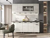 Кухня Рио New 2,0 (490) Дуб крафт белый, Белый (Кастилло темный) Кухня Рио New 2,0 (490) Дуб крафт белый, Белый (Кастилло темный)