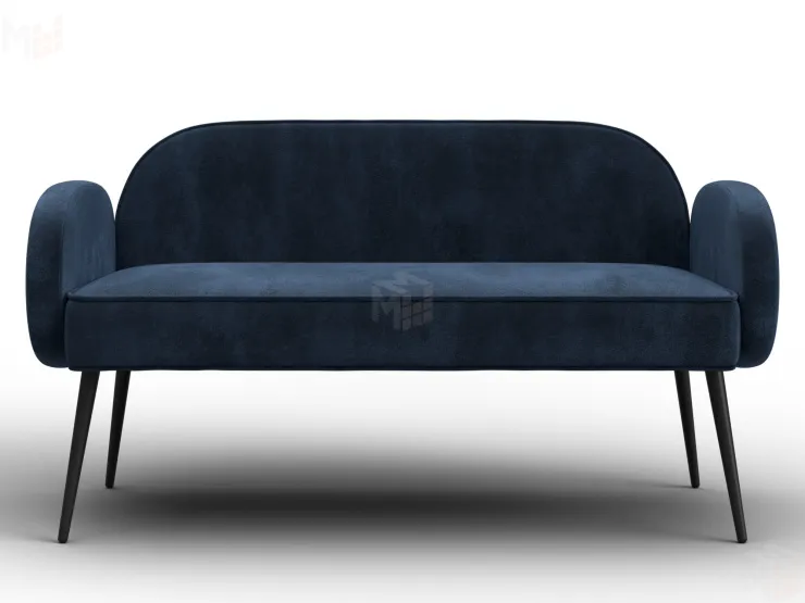 Диван прямой Лига-086 ( TOWER 13 синий )