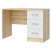 Письменный стол ПКС-3 сонома/белый глянец Письменный стол ПКС-3 сонома/белый глянец