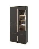 Шкаф с подсветкой Ким (сонома/графит) Шкаф с подсветкой Ким (сонома/графит)