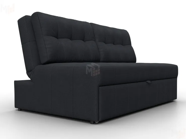 Диван прямой Лига-107 (140) ( JOLY 16 темно-серый )