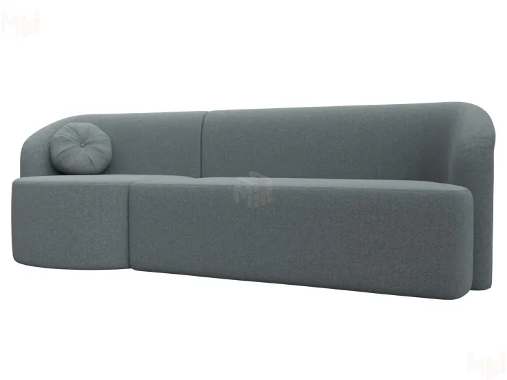 Диван прямой Лига-027 угол левый ( Амур серый )