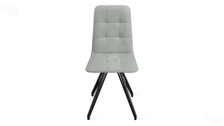 Стул Аспен К4 Черный муар, Велюр Confetti Silver