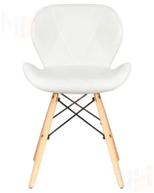 Стул обеденный DOBRIN BUTTERFLY (ножки светлый бук, цвет сиденья белый)