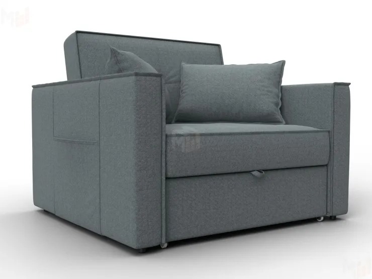 Кресло-кровать Лига-104 (80) ( Амур 07 серый )