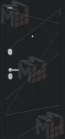 Входная металлическая дверь Граффити-5 Букле черное/Super White Входная металлическая дверь Граффити-5 Букле черное/Super White