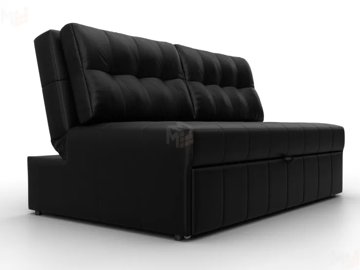 Диван прямой Лига-107 (140) ( GRIFON 18 черный )